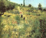 Pierre Renoir Pathway Through Tall Grass china oil painting artist